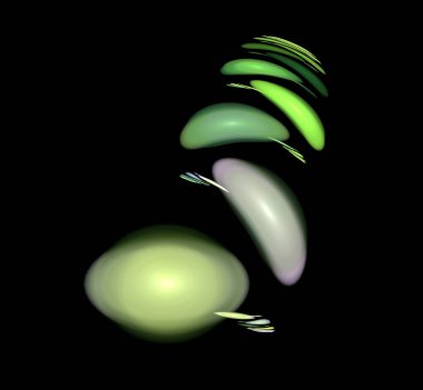 Dijital fraktal resimlerinden birinin resmi