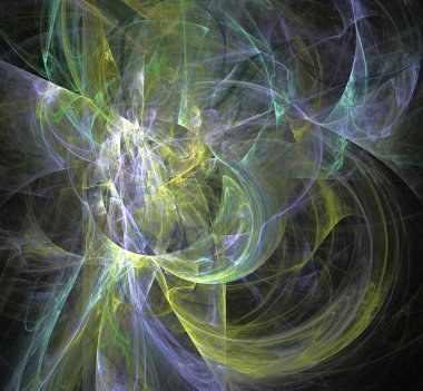 Dijital fraktal resimlerinden birinin resmi