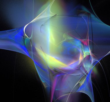 Dijital fraktal resimlerinden birinin resmi