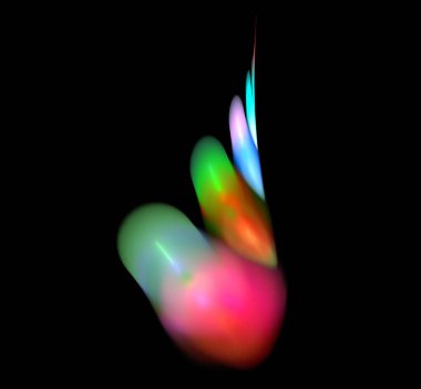 Dijital fraktal resimlerinden birinin resmi