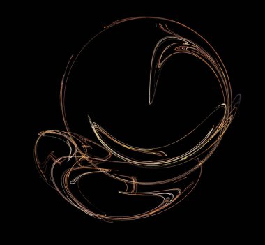 Dijital fraktal resimlerinden birinin resmi