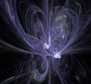 Dijital fraktal resimlerinden birinin resmi