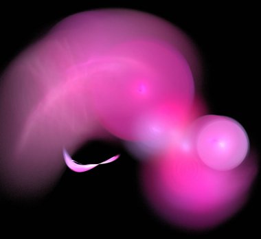 Dijital fraktal resimlerinden birinin resmi