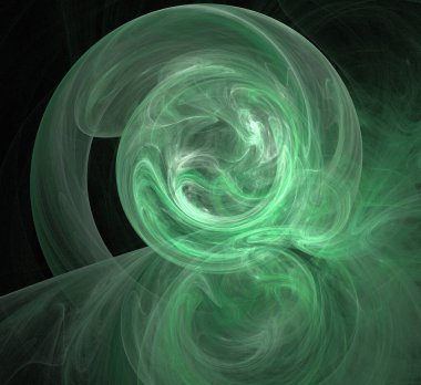 Dijital fraktal resimlerinden birinin resmi