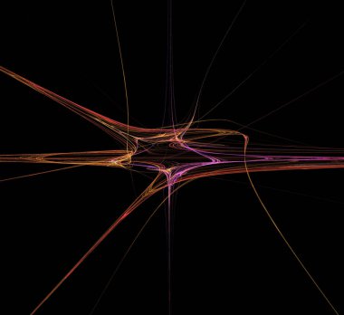 Dijital fraktal resimlerinden birinin resmi