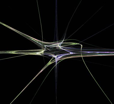 Dijital fraktal resimlerinden birinin resmi