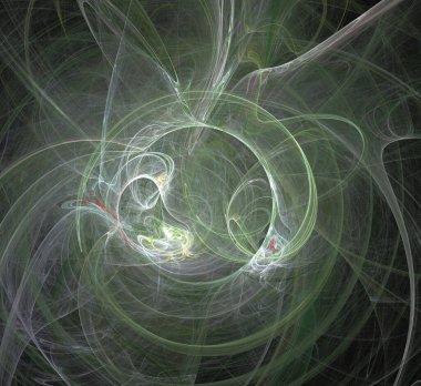 Dijital fraktal resimlerinden birinin resmi