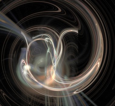 Dijital fraktal resimlerinden birinin resmi