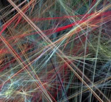 Dijital fraktal resimlerinden birinin resmi