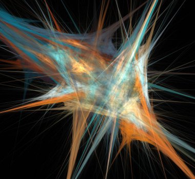 Dijital fraktal resimlerinden birinin resmi