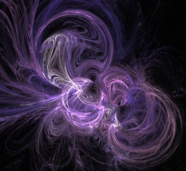 Dijital fraktal resimlerinden birinin resmi