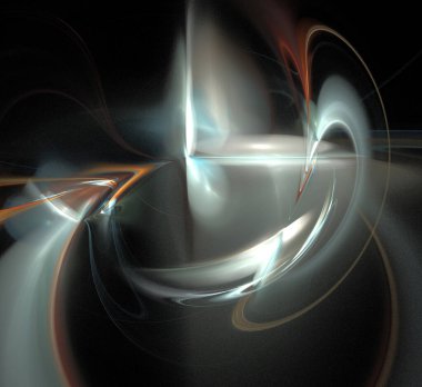 Dijital fraktal resimlerinden birinin resmi