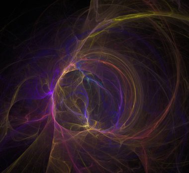Dijital fraktal resimlerinden birinin resmi