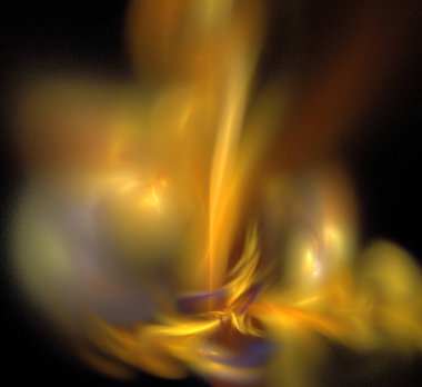 Dijital fraktal resimlerinden birinin resmi