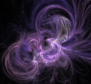 Dijital fraktal resimlerinden birinin resmi