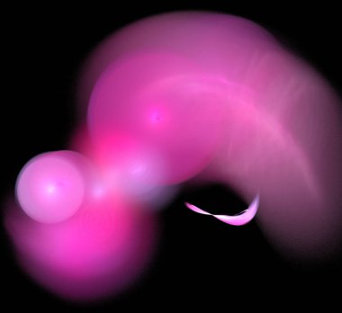 Dijital fraktal resimlerinden birinin resmi