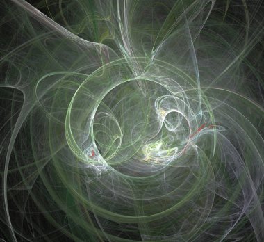 Dijital fraktal resimlerinden birinin resmi