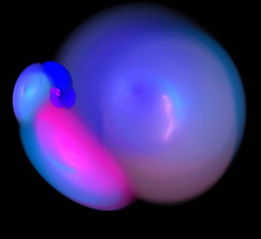 Dijital fraktal resimlerinden birinin resmi