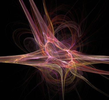 Dijital fraktal resimlerinden birinin resmi