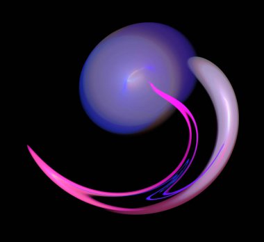 Dijital fraktal resimlerinden birinin resmi