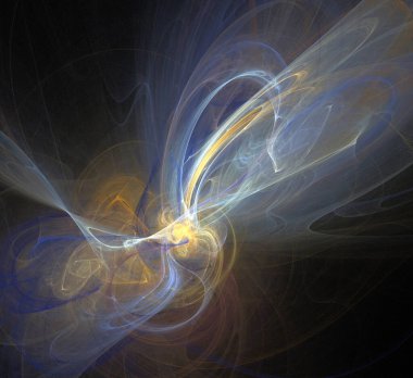 Dijital fraktal resimlerinden birinin resmi