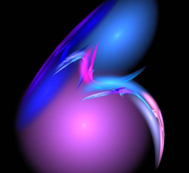 Dijital fraktal resimlerinden birinin resmi