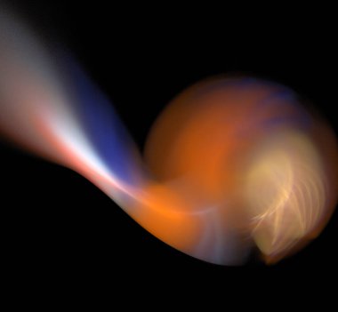 Dijital fraktal resimlerinden birinin resmi