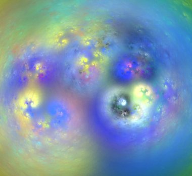 Dijital fraktal resimlerinden birinin resmi