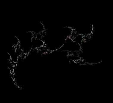 Dijital fraktal resimlerinden birinin resmi