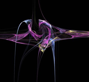 Dijital fraktal resimlerinden birinin resmi