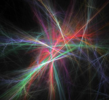 Dijital fraktal resimlerinden birinin resmi