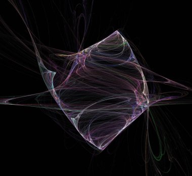 Dijital fraktal resimlerinden birinin resmi