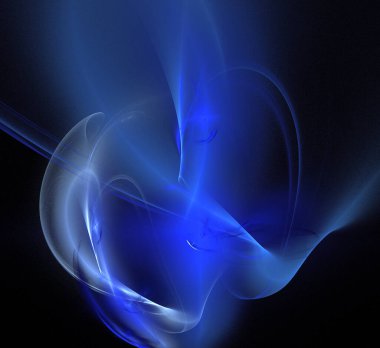 Dijital fraktal resimlerinden birinin resmi