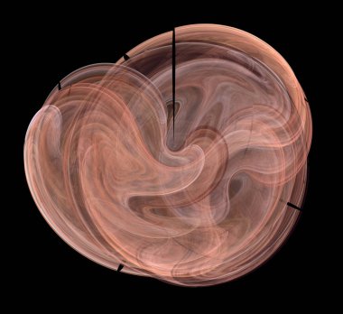 Dijital fraktal resimlerinden birinin resmi