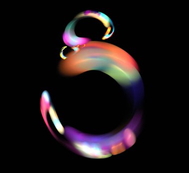 Dijital fraktal resimlerinden birinin resmi