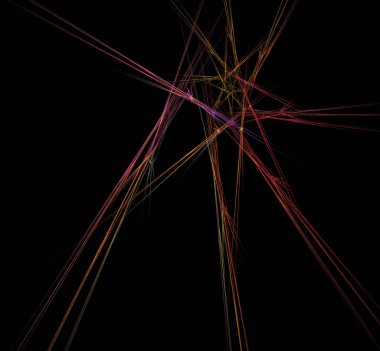 Dijital fraktal resimlerinden birinin resmi