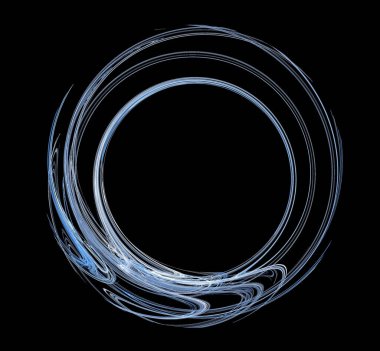 Dijital fraktal resimlerinden birinin resmi