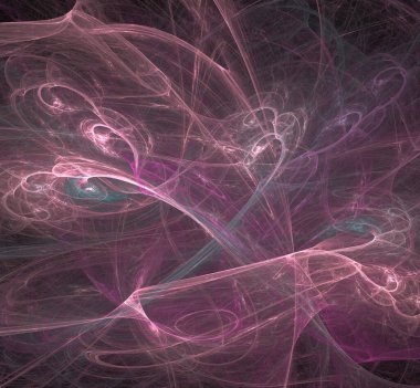 Dijital fraktal resimlerinden birinin resmi