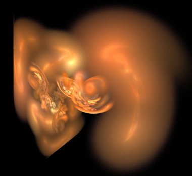 Dijital fraktal resimlerinden birinin resmi