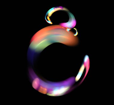 Dijital fraktal resimlerinden birinin resmi