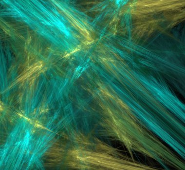 Dijital fraktal resimlerinden birinin resmi