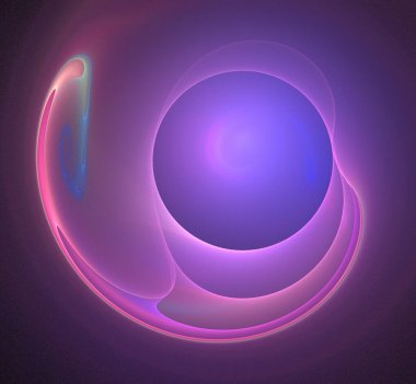 Dijital fraktal resimlerinden birinin resmi