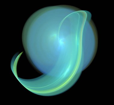 Dijital fraktal resimlerinden birinin resmi