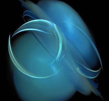 Dijital fraktal resimlerinden birinin resmi