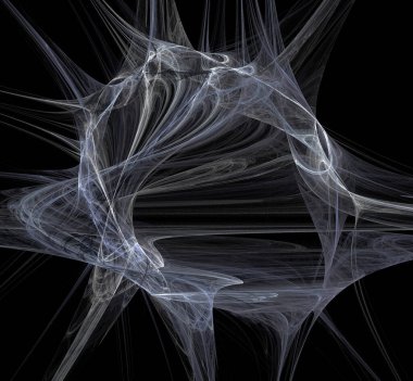 Dijital fraktal resimlerinden birinin resmi