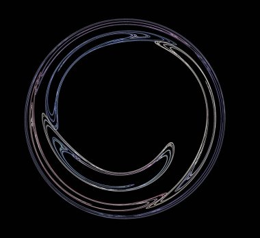 Dijital fraktal resimlerinden birinin resmi