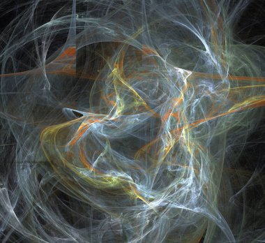 Dijital fraktal resimlerinden birinin resmi