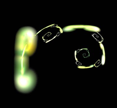 Dijital fraktal resimlerinden birinin resmi