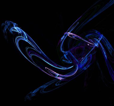 Dijital fraktal resimlerinden birinin resmi