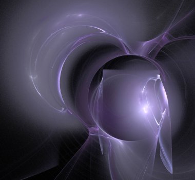 Dijital fraktal resimlerinden birinin resmi